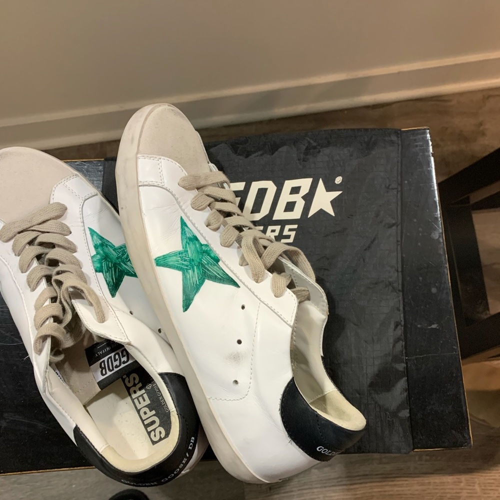 Golden Goose — Love Dealer — White and Green - Picture 2 of 7